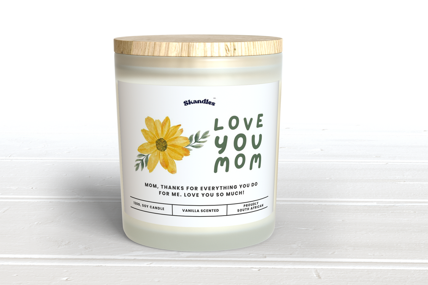 Love You, Mom Candle - Skandles Co