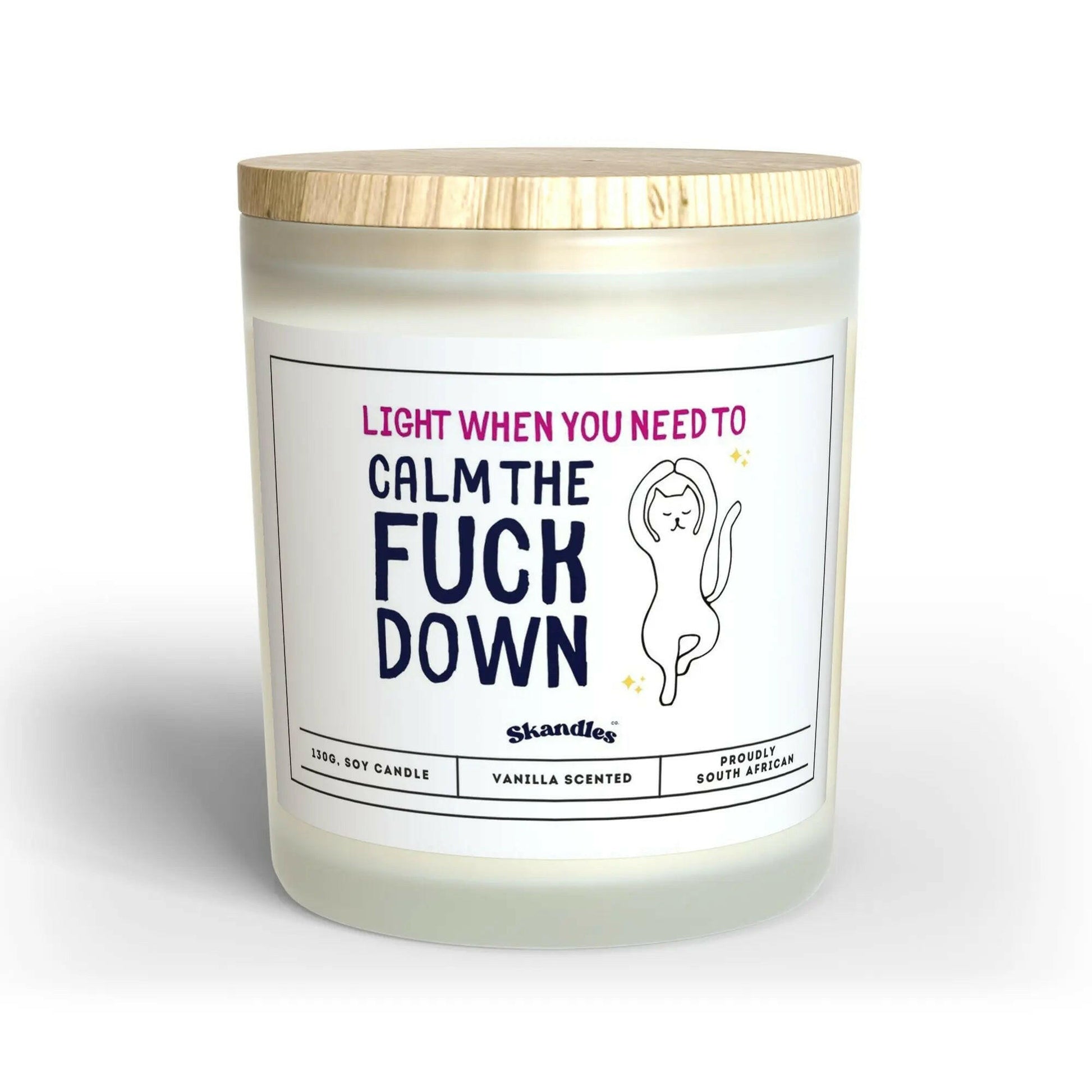 Calm Down Candle – Quirky Gift for Stress Relief