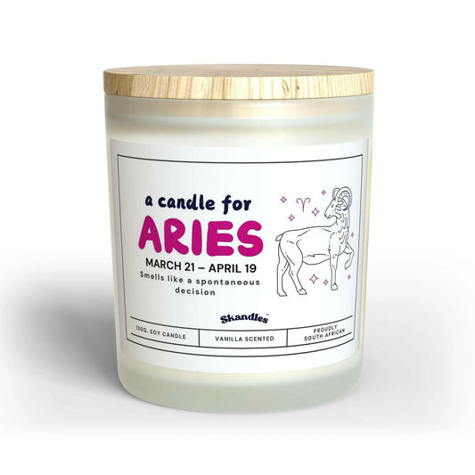 Aries Soy Candle – Vanilla Scented