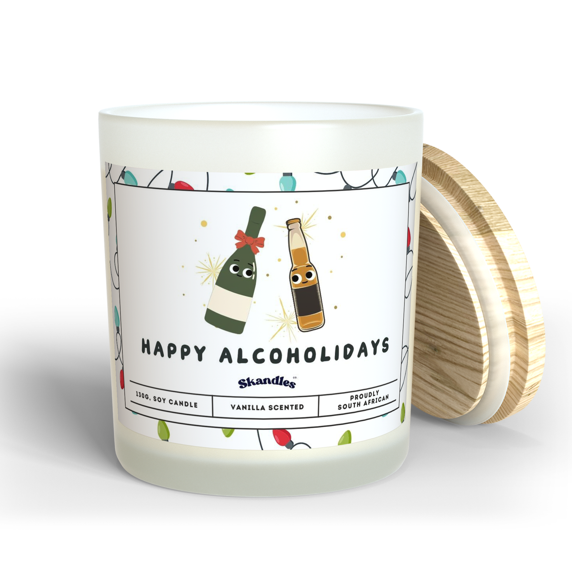 Happy Alcoholidays Candle – Quirky Christmas Gift