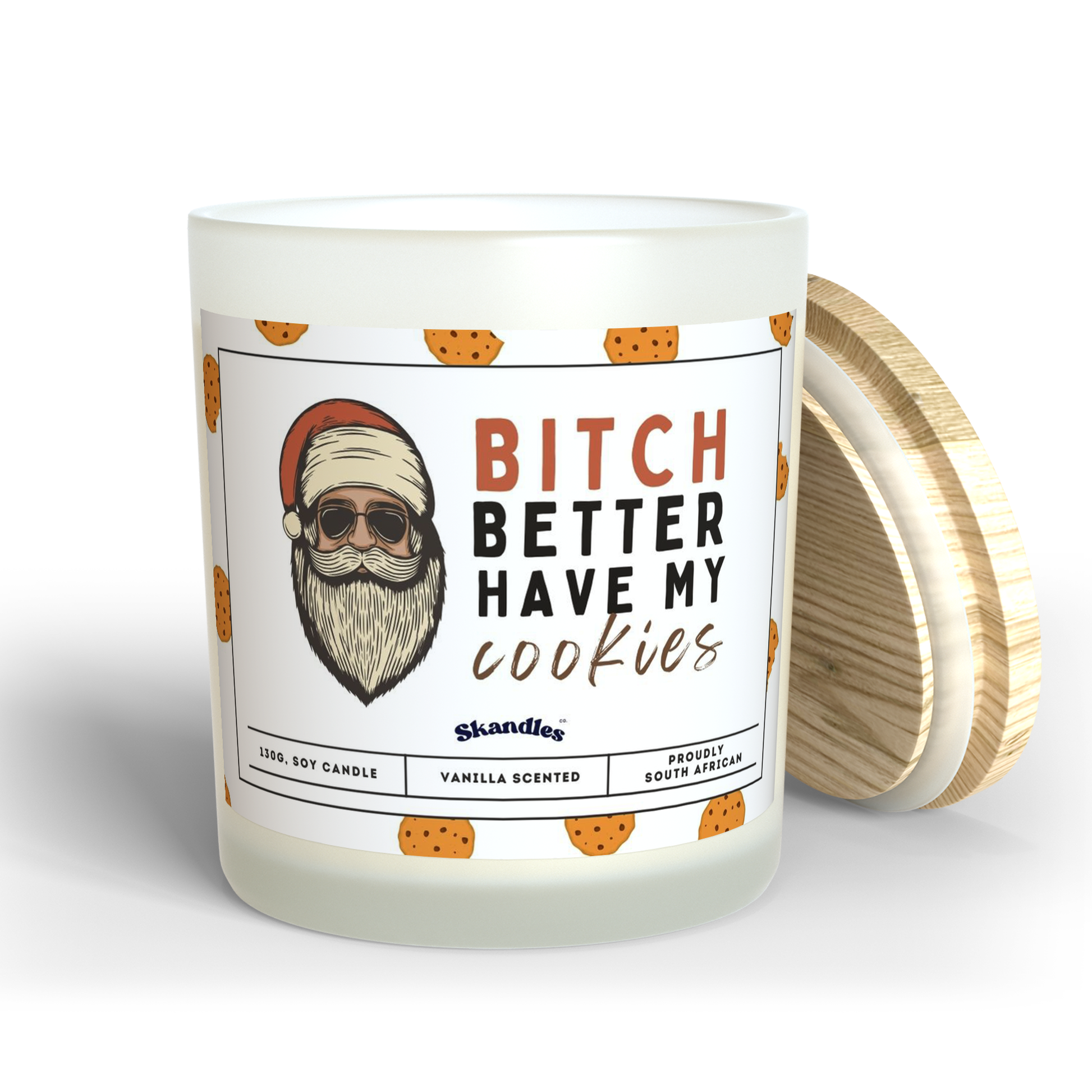 B*tch, Better Have My Cookies Christmas Candle - Skandles Co