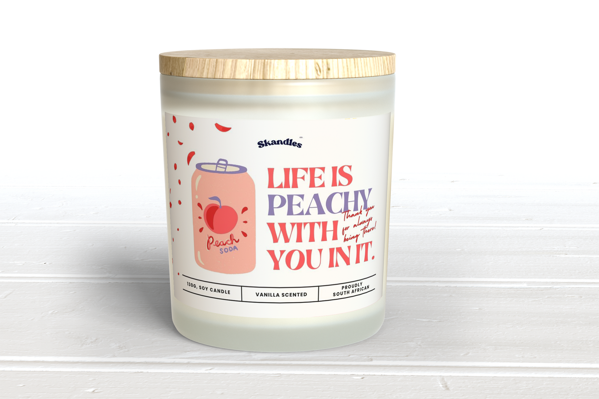 Life is Peachy Candle - Skandles Co