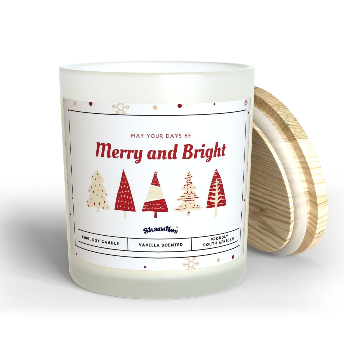 May Your Days Be Merry and Bright Christmas Candle - Skandles Co